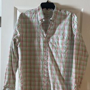Southern Proper Green and Pink Plaid Button Down Shirt